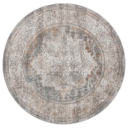 United Weavers Of America Emojy Lola Multi Color Round Rug, 7 ft. 10 in. 2640 40475 88R